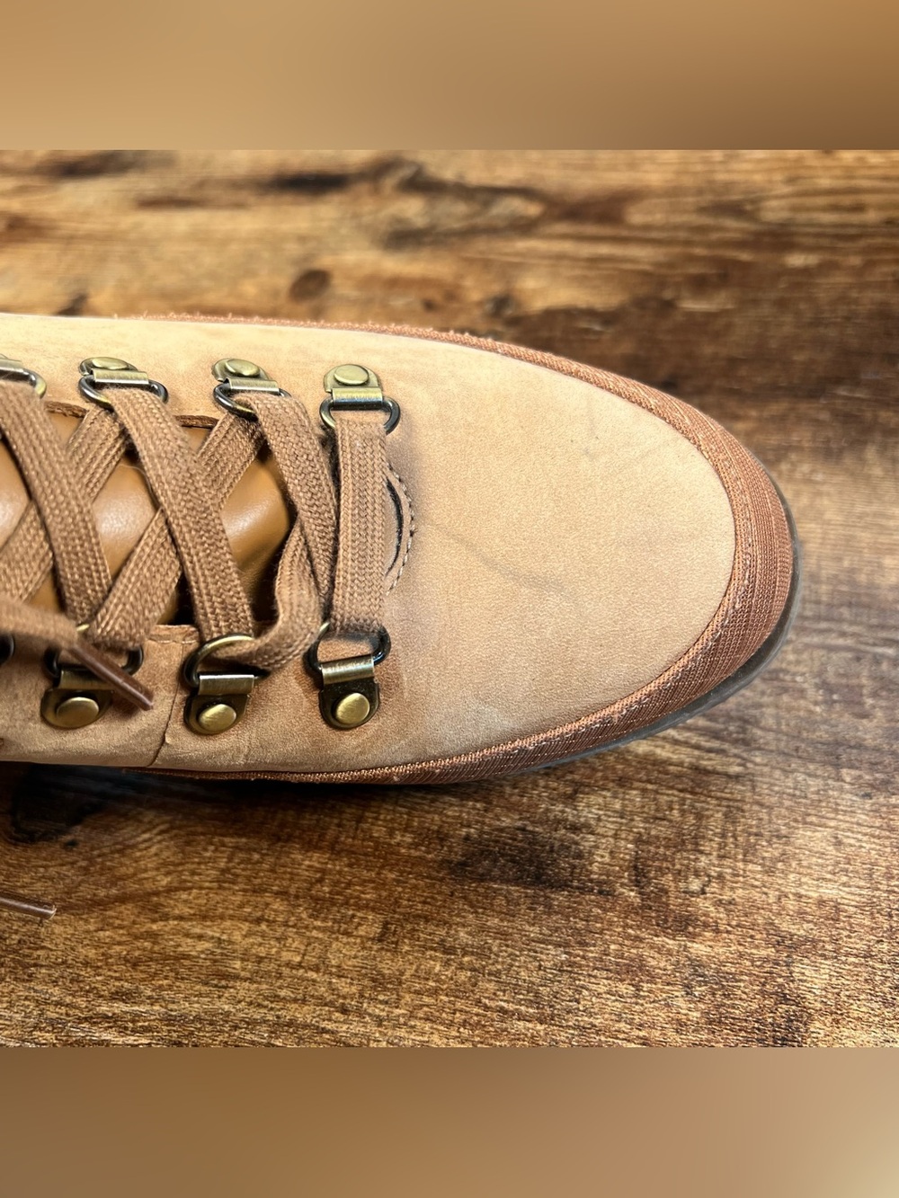 Vionic Spencer Boots Tan Chunky Waterproof Leather Hiker Combat Ankle Zip 8.5 - Picture 9 of 13